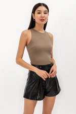 MICAH LEATHER SHORTS