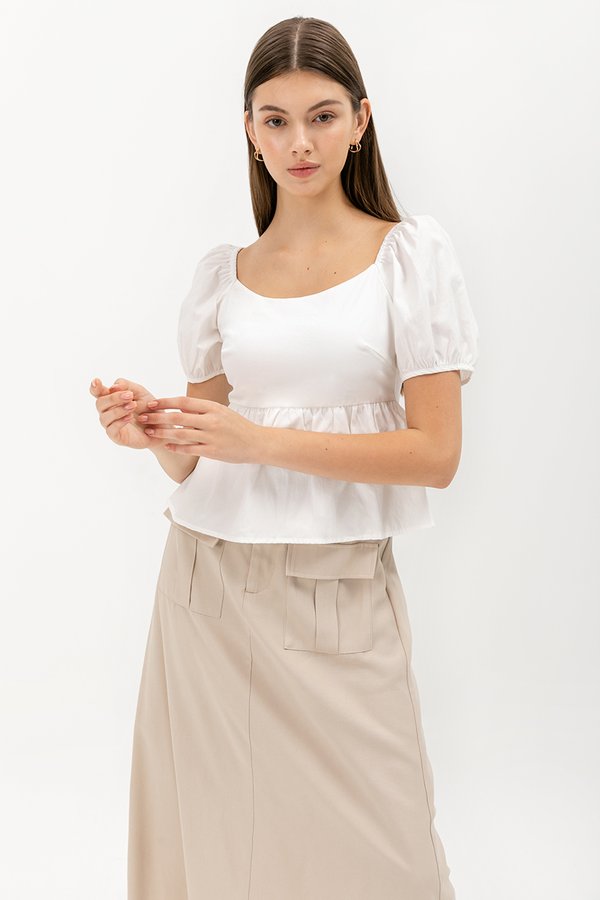 ANAHI BABYDOLL PUFF SLEEVE TOP