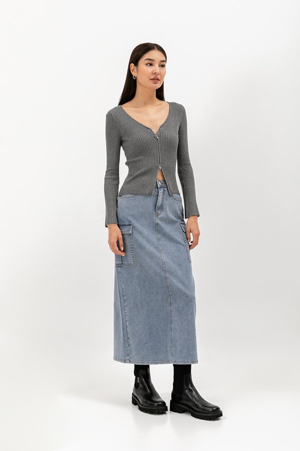 SHIVANA 2-WAY ZIPPER TOP