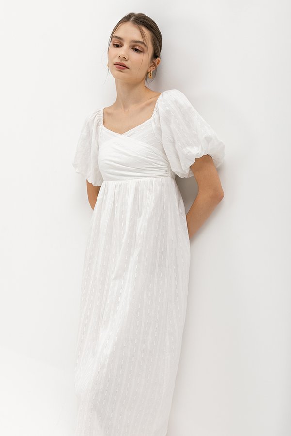 VIRANDA EMBROIDERED MIDI DRESS