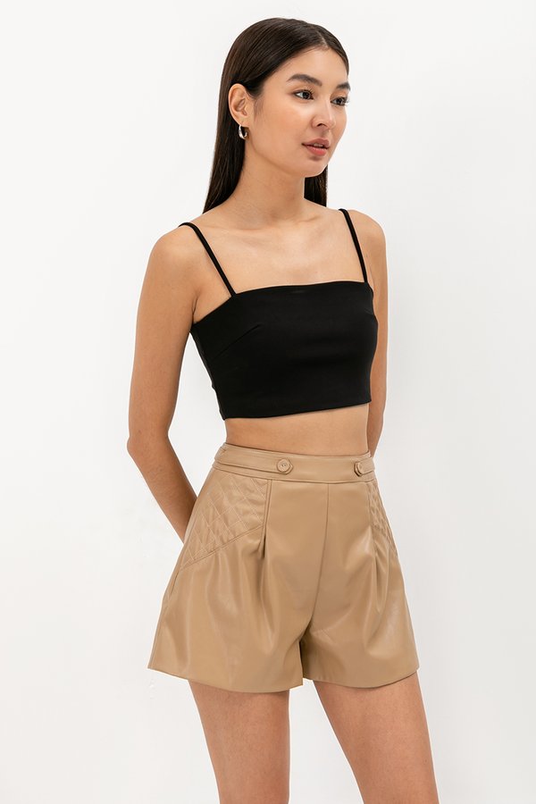 MICAH LEATHER SHORTS