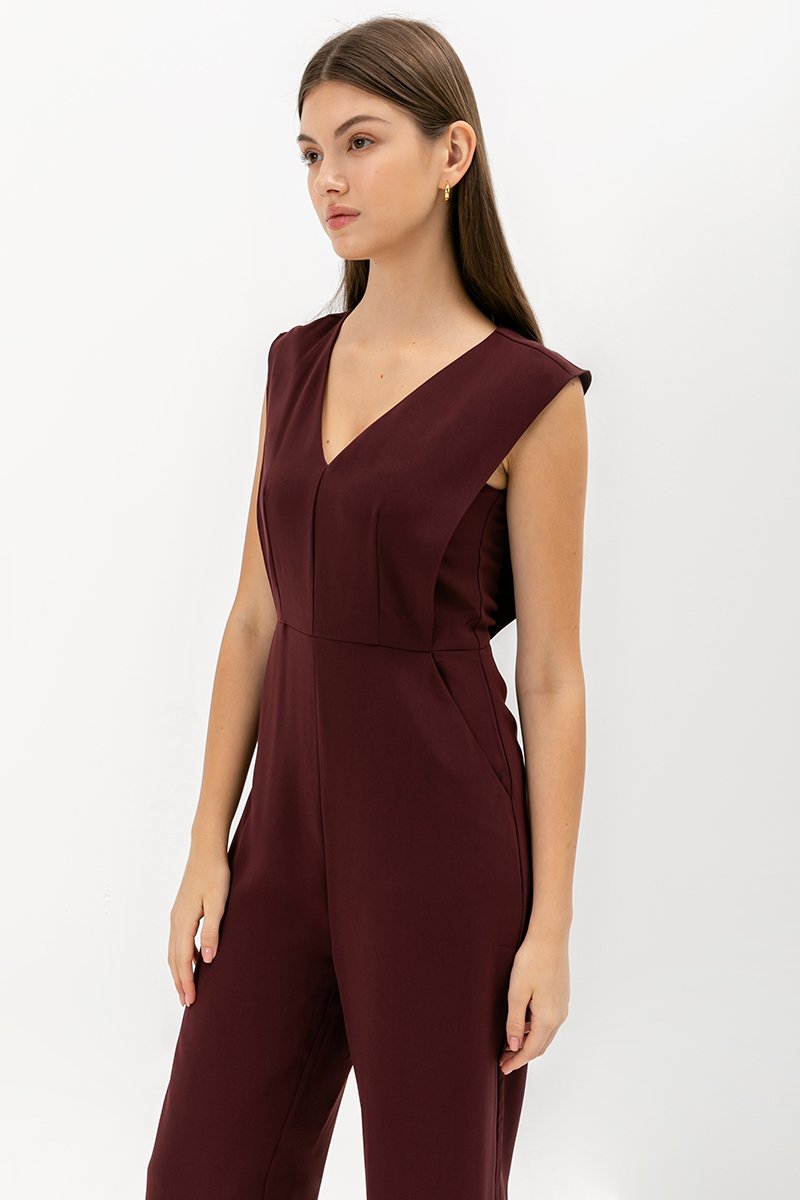 HOSANNE V NECK JUMPSUIT