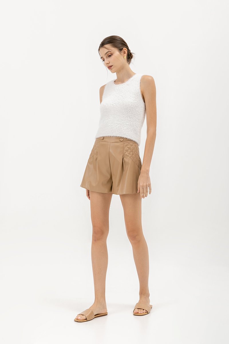 MAURICE FURRY KNIT TOP