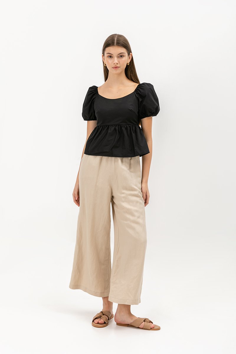 ANAHI BABYDOLL PUFF SLEEVE TOP