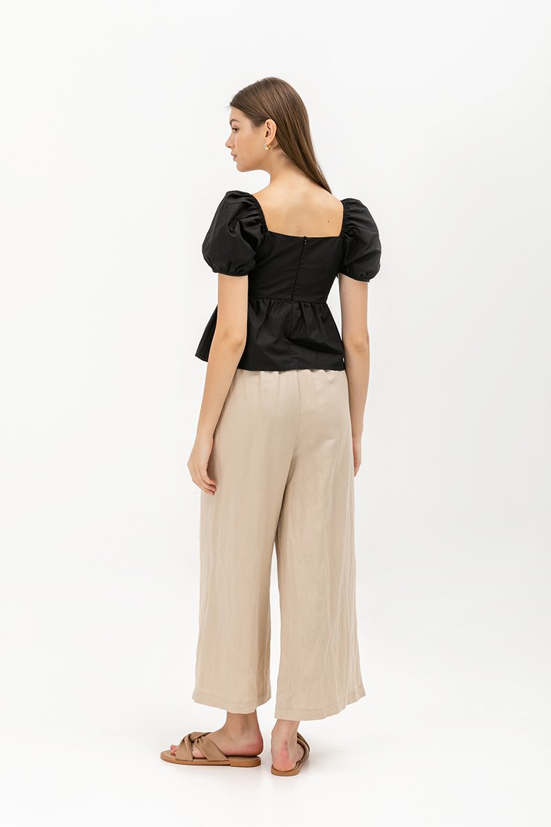 ANAHI BABYDOLL PUFF SLEEVE TOP