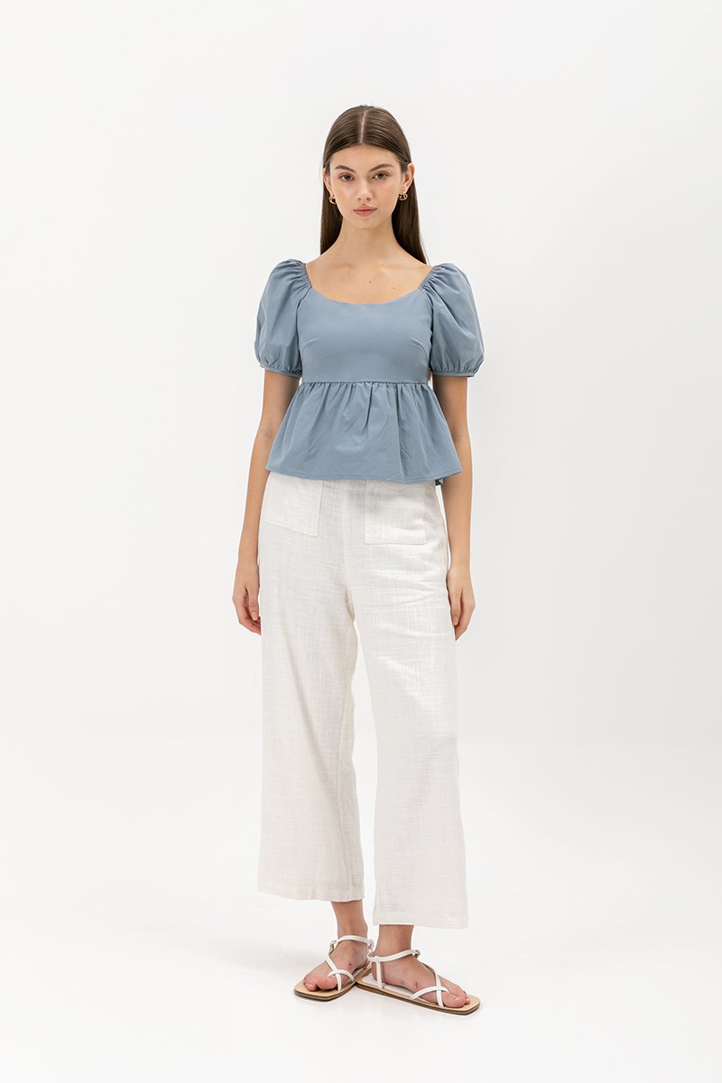 ANAHI BABYDOLL PUFF SLEEVE TOP