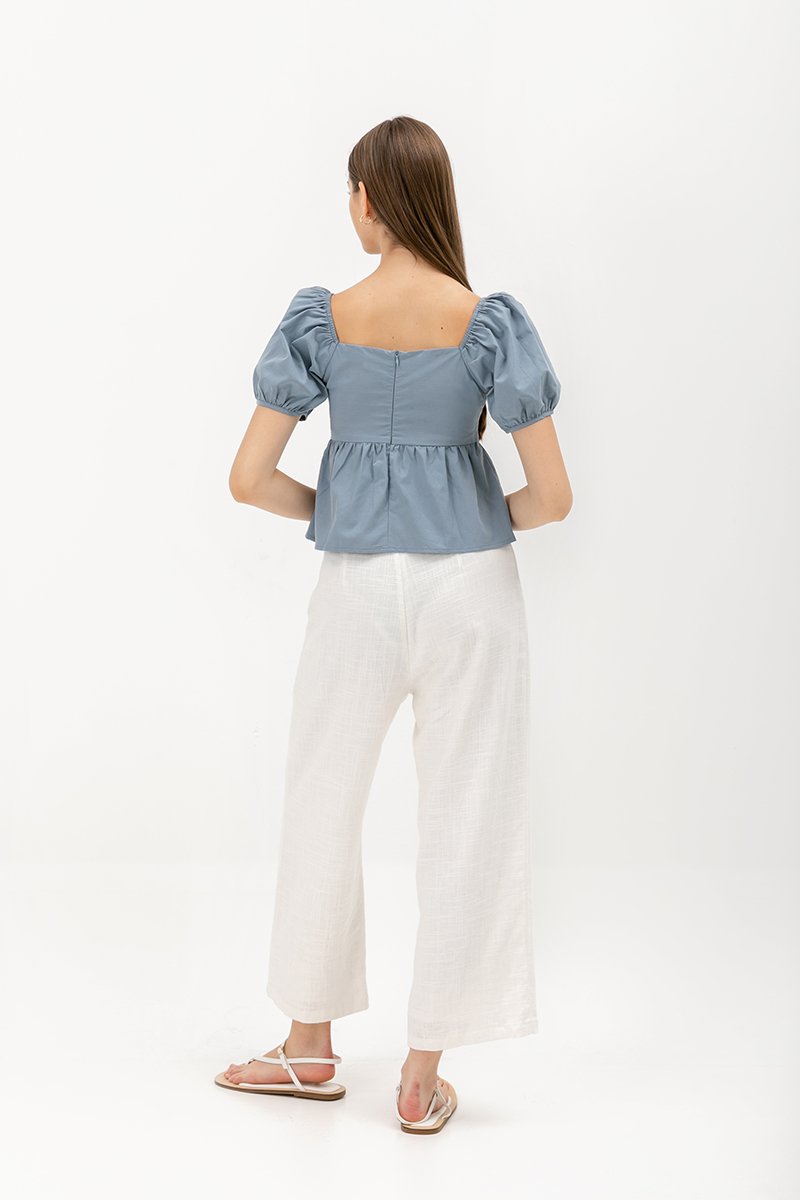 ANAHI BABYDOLL PUFF SLEEVE TOP