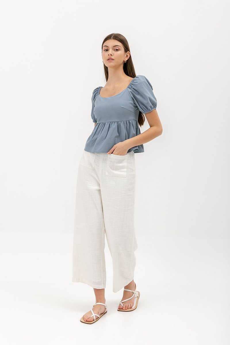 ANAHI BABYDOLL PUFF SLEEVE TOP