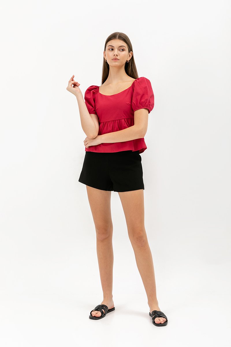ANAHI BABYDOLL PUFF SLEEVE TOP