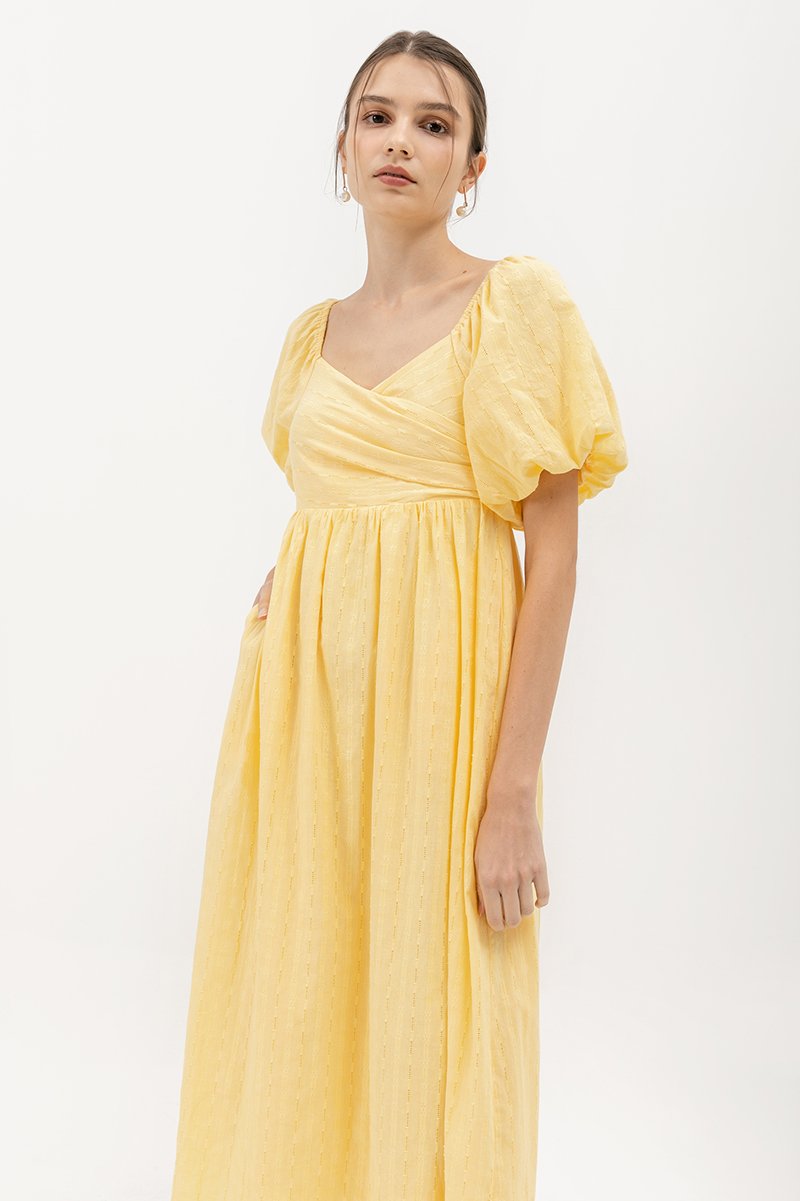 VIRANDA EMBROIDERED MIDI DRESS