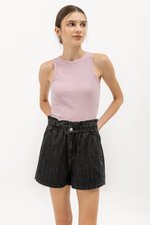 KAIROS DENIM PAPERBAG SHORTS