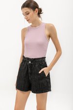 KAIROS DENIM PAPERBAG SHORTS
