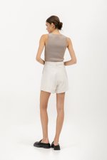 LISETTE HIGH WAIST CUFFED DENIM SHORTS