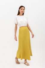 KELLIN BIAS LINEN SKIRT