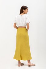 KELLIN BIAS LINEN SKIRT