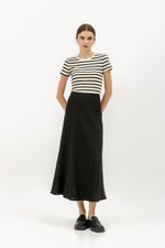 KELLIN BIAS LINEN SKIRT