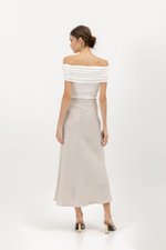 KELLIN BIAS LINEN SKIRT