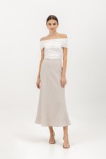 KELLIN BIAS LINEN SKIRT