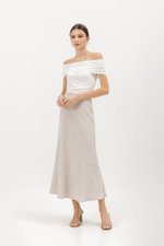 KELLIN BIAS LINEN SKIRT
