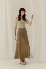 KELLIN BIAS LINEN SKIRT
