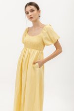 LORRAINE SMOCKED MAXI DRESS