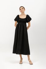 LORRAINE SMOCKED MAXI DRESS