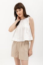 *BACKORDER 4* SHANAE PLEATED TOP *BACKORDER 4* SHANAE PLEATED TOP