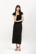 CLEMENTINE RUCHED PEPLUM TOP