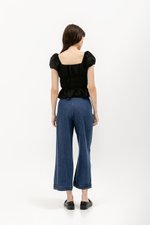 CLEMENTINE RUCHED PEPLUM TOP