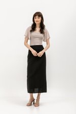GLENDA LINEN PENCIL SKIRT