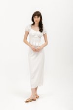 GLENDA LINEN PENCIL SKIRT