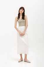 GLENDA LINEN PENCIL SKIRT