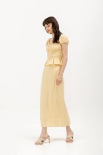 GLENDA LINEN PENCIL SKIRT