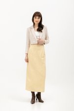 GLENDA LINEN PENCIL SKIRT
