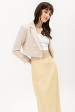 GLENDA LINEN PENCIL SKIRT