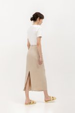 GLENDA LINEN PENCIL SKIRT