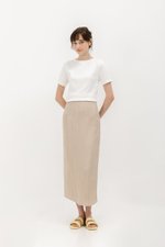 GLENDA LINEN PENCIL SKIRT
