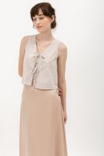 TAYLOR GINGHAM TIE TOP