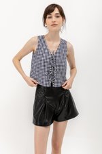 TAYLOR GINGHAM TIE TOP