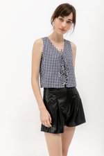 TAYLOR GINGHAM TIE TOP