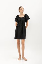 MIKARI SQUARENECK DRESS W SASH MIKARI SQUARENECK DRESS W SASH