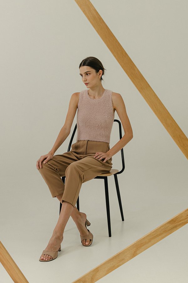 MAURICE FURRY KNIT TOP