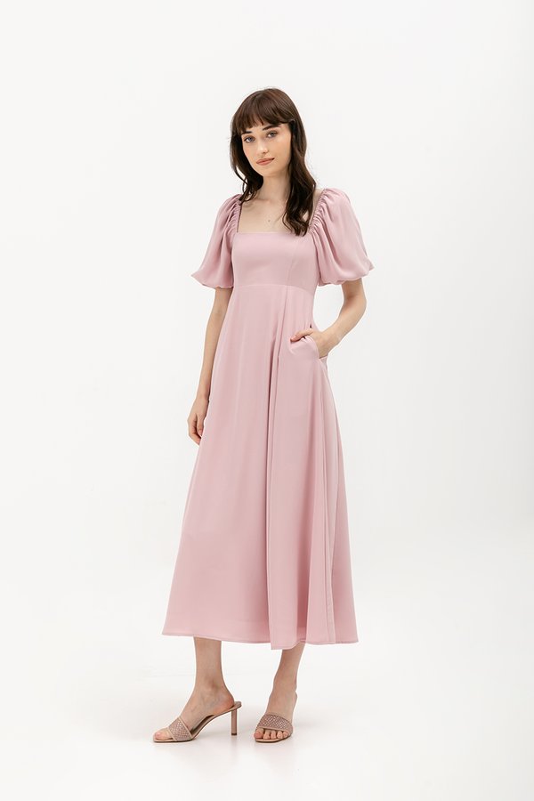 AINSLEY PUFF SLEEVE MAXI DRESS
