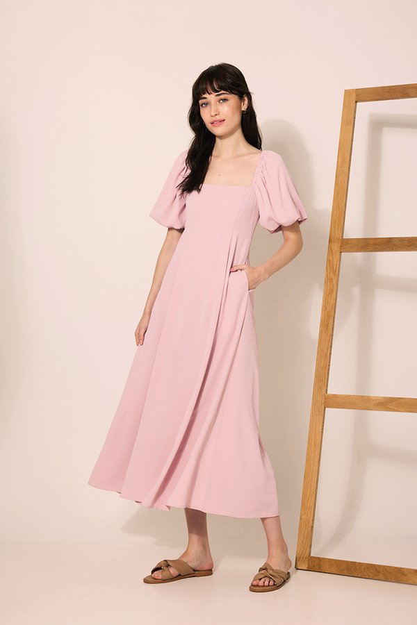AINSLEY PUFF SLEEVE MAXI DRESS