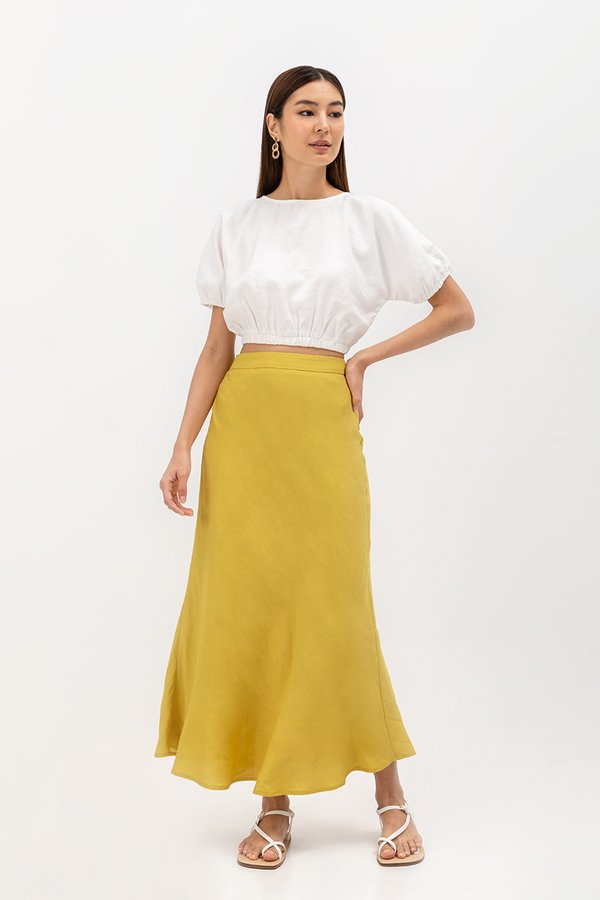 KELLIN BIAS LINEN SKIRT (SALE)