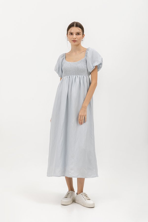 LORRAINE SMOCKED MAXI DRESS