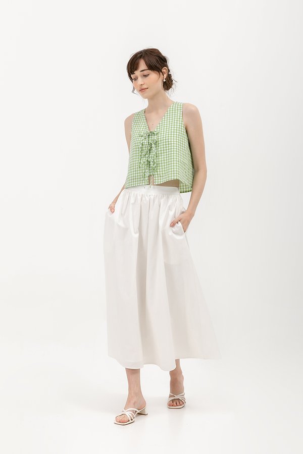 TAYLOR GINGHAM TIE TOP