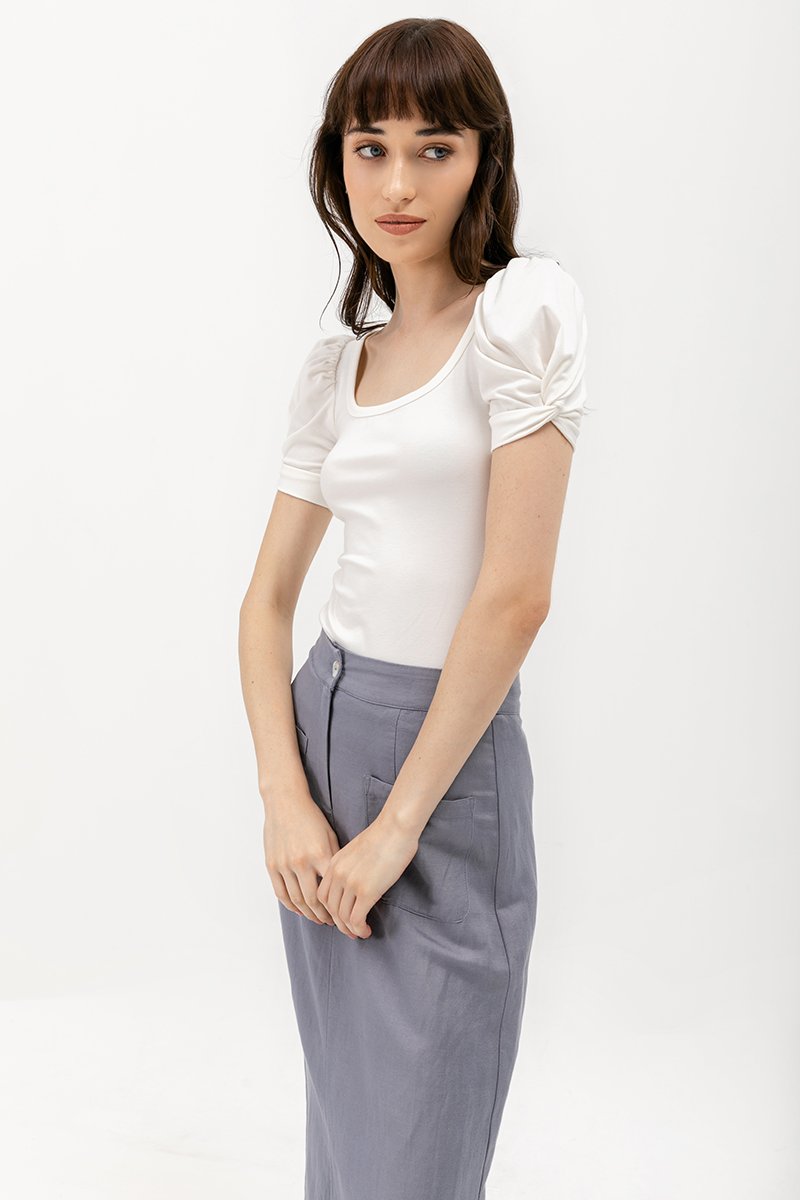 MILLY KNOT SLEEVE TOP