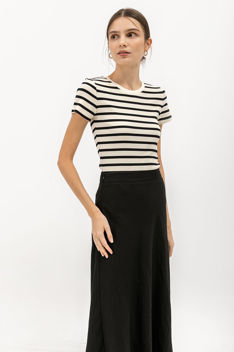 KELLIN BIAS LINEN SKIRT