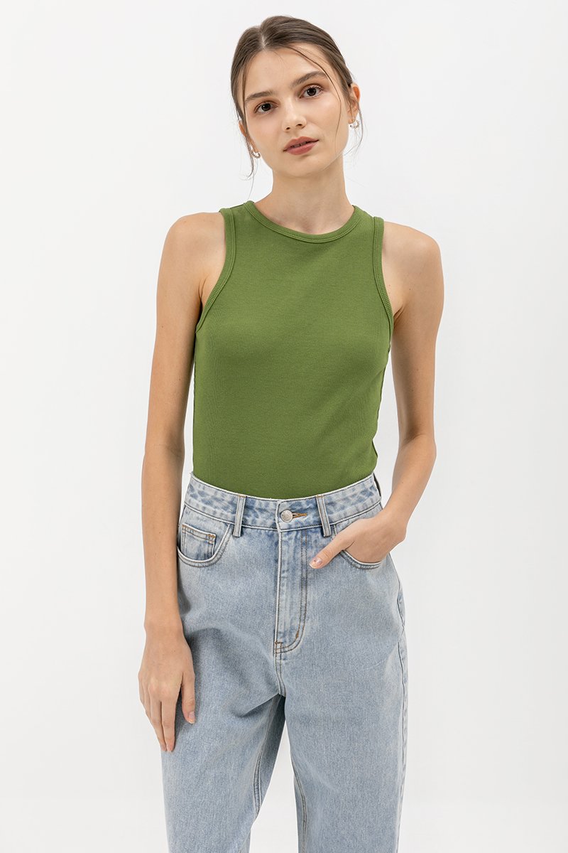 STEPHIE RIBBED TOP